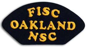 US Navy FISC NSC Oakland Fleet Industrial Supply Center Cap Patch Bügelbild - Bild 1 von 1