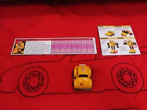 Transformers Original G1 1984 Minibot Pre Rub Yellow Bumblebee W/Stat Card - Picture 1 of 11