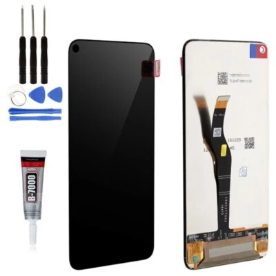 CINQ TEQ Ecran LCD Remplacement pour Huawei NOVA 5T YAL-L21 Noir + Outils + Colle