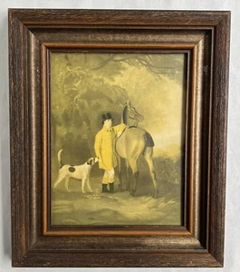 Porträt von Lord Lismore im Jagdmantel mit seinem Lorbeerjäger und einem Hund - Bild 1 von 6
