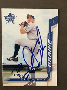 Kansas City Royals BRAD VOYLES autographed 2001 Leaf