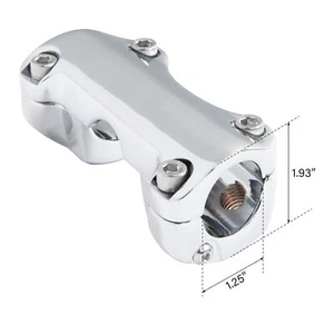 1.25'' Handlebar Riser Top Clamp Fit For Harley Electra Glide 88-2023 Chrome - Picture 1 of 4