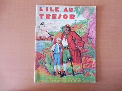 ALBUM L'ILE AU TRESOR   - 1954 INCOMPLET - 16/120  - ETAT  MOYEN   COLLECTOR - Photo 1/4