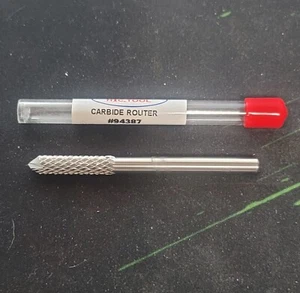 Neu HTC Werkzeug 1/4 Hartmetall Oberfräse mit Bohrspitze (für Verbundwerkstoffe und Fiberglas) - Bild 1 von 3