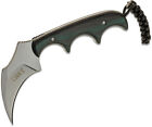 CRKT 2389 FOLTS KERAMIN FIXED BLADE NECK KNIFE BLACK & GREEN HANDLE with SHEATH