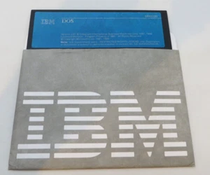 5.25" Floppy Disk IBM DOS Version 3.21 68x2200 1986 Microsoft Computer Disc - Picture 1 of 4