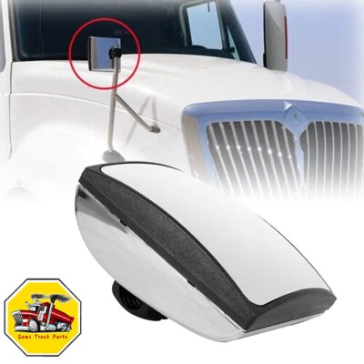 For International Prostar Durastar Transtar 2008-2017 Chrome Hood Mirror 1PC Foto 1 de 4