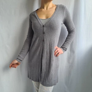 Cardigan Uccello Lucky 30% Cashmere 45% Lana Taglia L/XL Maglione Lungo Elast... - Foto 1 di 24