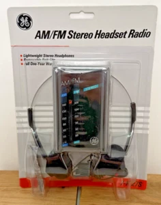 Vintage New Old Stock General Electric AM/FM Stereo Headset Radio 7-1627S - Bild 1 von 10