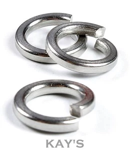 M5 Stainless Steel Spring Washers x 50 (Free P&P) - Picture 1 of 1