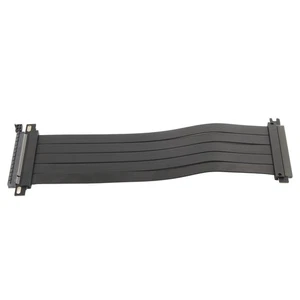 PCIE 4.0 X16 Extreme Flexible 180° High Speed GPU Extension Card Riser Cable NEW - Afbeelding 1 van 30