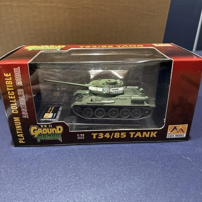 Easy Model WWII Russian Army T-34/85 Medium Tank 1/72  36270 - Image 1 of 4