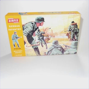 Airfix Empty German Infantry Early Brown Repro Box 1:32 Scale #1718 - Picture 1 of 5