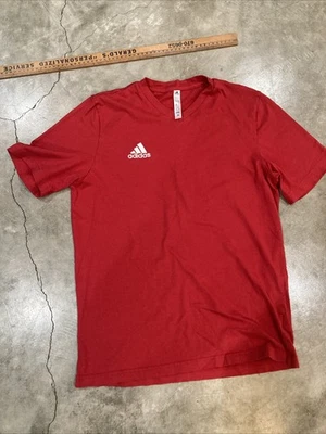 Adidas женщин красный чек футболка средний - Изображение 1 из 2