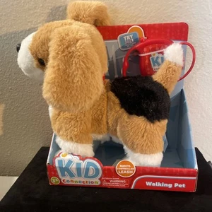 Kid Connection 9 Zoll Plüsch Gassi Haustier Hund Sound und Fernbedienung Leine - Bild 1 von 7