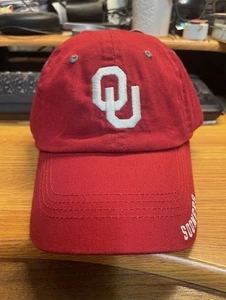 Oklahoma Sooners Hat Cap Crimson & Gray Strapback Adjustable NCAA Classic NWT - Picture 1 of 1
