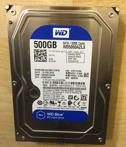 Western Digital WD Blue 500GB Sata Desktop Festplatte rpm 7200 3,5" - Bild 1 von 2