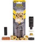 1/2" Grommet Tool Kit - 12 Solid Brass Grommets for Tarps Repair, Fabric Rings,