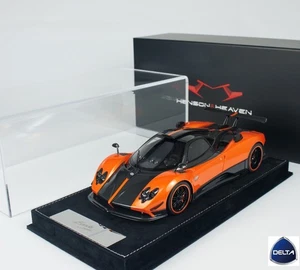 1/18 Henson & Heaven HH Model Pagani Zonda Cinque Coupe In Metallic Orange - Picture 1 of 13