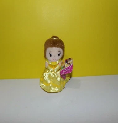 Boneca de Pelúcia Disney Princess Belle 6" Vestido Amarelo Just Play Marca com Etiqueta - Imagem 1 de 2