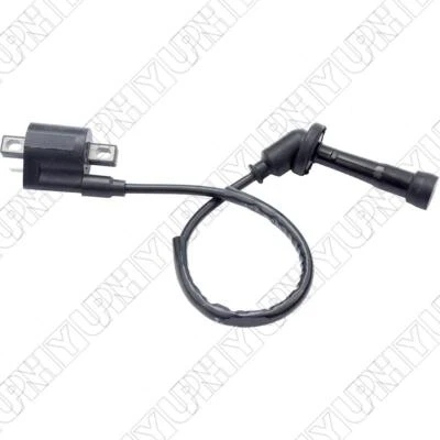 1 x Black Ignition Coil Fit For Yamaha Grizzly 660 YFM660 2002-2008 ATV Parts - Image 1 of 4