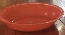 Pyrex agee red vintage oval dish