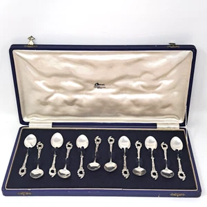 Vintage 800 Silver Espresso Spoons Set of 12 Argentina - Picture 1 of 20