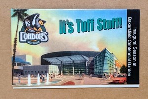 1998-99 Bakersfield Condors Hockey Pocket Schedule ECHL