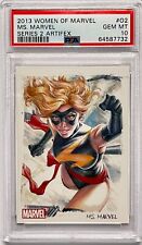 2013 Women of Marvel Series 2 Artifex #02 Ms Marvel PSA GEM MINT 10 POP = 1!!!!!