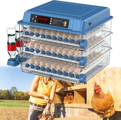 Brutmaschine 128/192 Eier Inkubator Vollautomatische Brutautomat Egg Incubator - Bild 1 von 4