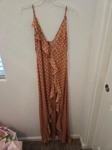 DRESS FORUM Woman's Stunning Maxi Dress Size Small Color Rust NWT - Picture 1 of 3