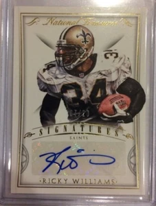 RICKY WILLIAMS 07/20 AUTO Signatures 2015 Panini National Treasures SAINTS - Foto 1 di 1