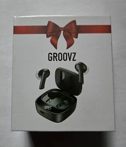 GROOVZ True Wireless TWS In-Ear Earbuds with Charging Case & LED Power Display - Photo 1 sur 3