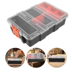 Small Tool Box Compartment Screws Storage Case Plastic Hardware Organizer Small - Picture 1 of 12
