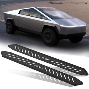 Running Board Side Step Nerf Bar Fit For Tesla Cybertruck 2024 Pedal Fixed steps - Picture 1 of 20