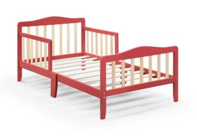 Cama para niños pequeños Twain de alta calidad coral/natural Foto 1 de 4