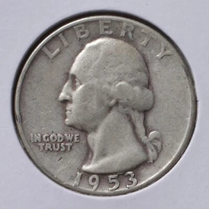 1953-D 25C Washington Quarter | VF Very Fine | original condition | actual coin - Picture 1 of 6