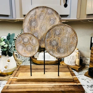 Moderna pieza de acento de mesa de diente de león de granja decoración del hogar - Imagen 1 de 5