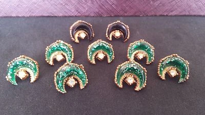 9 DE COLECCIÓN CRESENT MOON & STAR METAL EN ADORNOS DE PLÁSTICO Foto 1 de 4