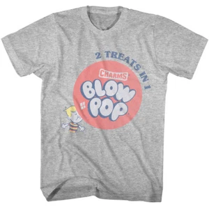 Tootsie Roll Candy Charms Blow Pop 2 Leckereien in 1 Herren T-Shirt - Bild 1 von 5