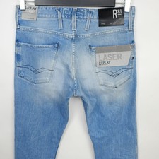 REPLAY ANBASS M914 LIGHT BLUE MEN'S JEANS W28 L32 BRIGHT COMFORT DENIM BNWT!