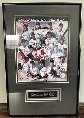 Marco de fotos del equipo MLB Boston Red Sox 2005 17,4 x 11,2 Foto 1 de 4