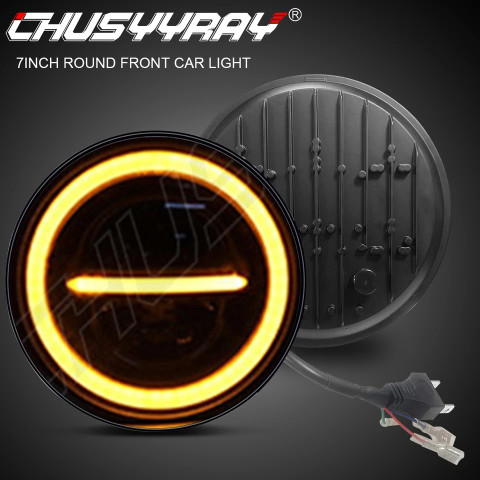 Faros LED redondos altos/bajos Fit 1973-1980 International Harvester Scout II 2 piezas 7" Foto 1 de 4