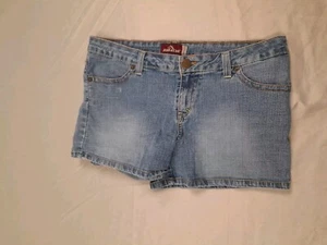 Y2k Vintage Jordache Womans Jean Jorts Shorts Button Front Blue Size 13 / 14 - Picture 1 of 10