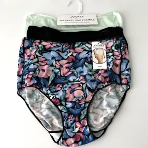 NEW Jockey Womens Briefs 3 Pairs No Pantie Line Promise Sz 5 Multicolor 1877 NEW - Picture 1 of 3