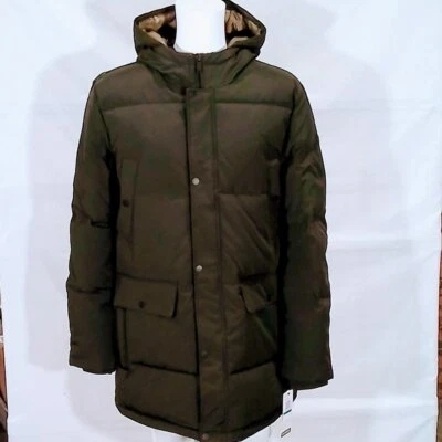 Docker's Artic Cloth Heavyweight Hooded Parka-Dark Olive-XL-New with Tags - Image 1 of 3