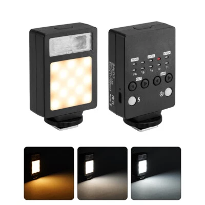 FL15 2-In-1 Mini Camera Flash Light SpeedLite LED Video Fill Light 2500K-6500K - Image 1 of 4