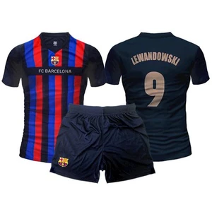 Completo Kit Camiseta + Pantalones Cortos Lewandowski Oficial FC Barcelona Niño - Imagen 1 de 1