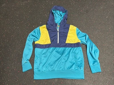 Sudadera con Capucha Xersion Para Hombre Atlética Cuarto Cremallera Azul Marino Amarillo Teal Talla Grande Foto 1 de 4