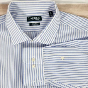 Lauren Ralph Lauren Rayas Botón Supima Algodón Calce Regular Para Hombre 2XL 18 34/35 - Imagen 1 de 10